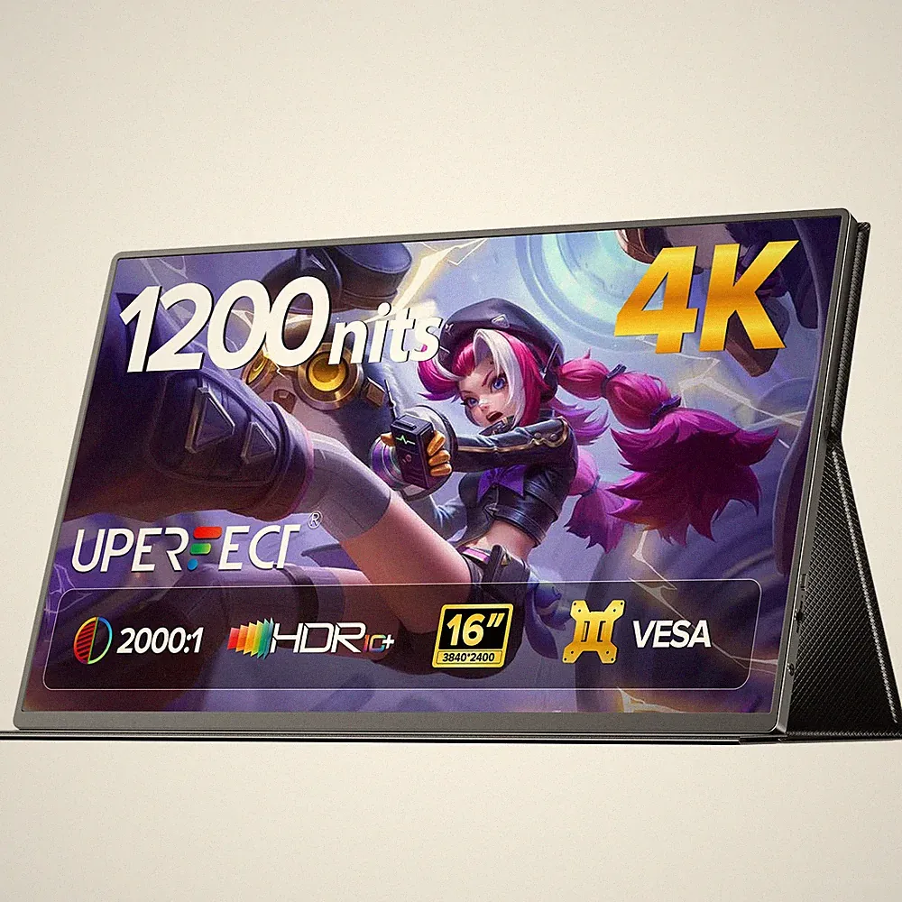 UColor T6 16 Inch 4K Portable Monitor Gaming Display Second Screen For Game PC