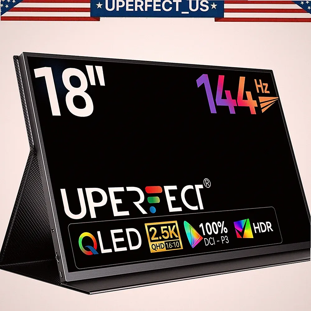 UGame K118 2K Portable Monitor 18" 144Hz Freesync Gaming Monitor For PS 6/Xbox A