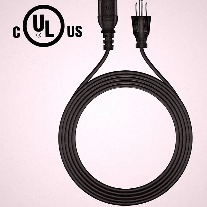 UL 6ft AC Power Cord For Gigabyte AORUS FV43U FI32U FO48U M34WQ Gaming Monitor
