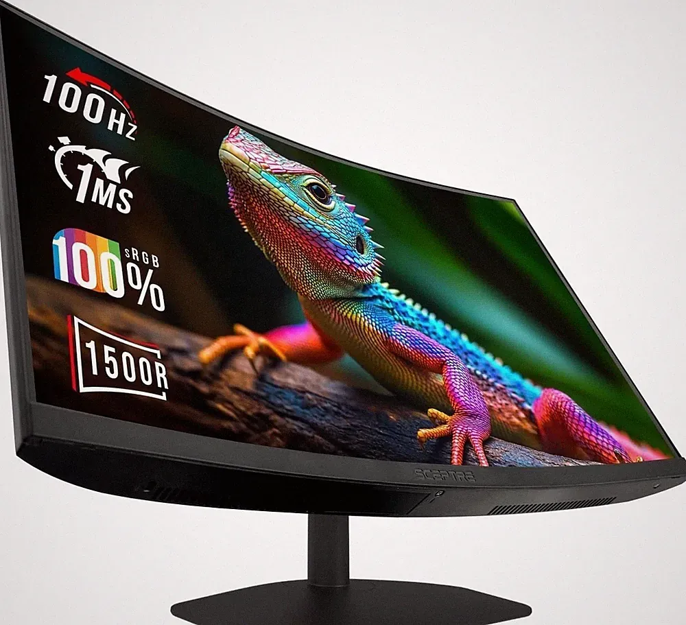 Ultimate 24-Inch Curved Monitor - 100Hz Refresh Rate, 1ms Response, Eye Care
