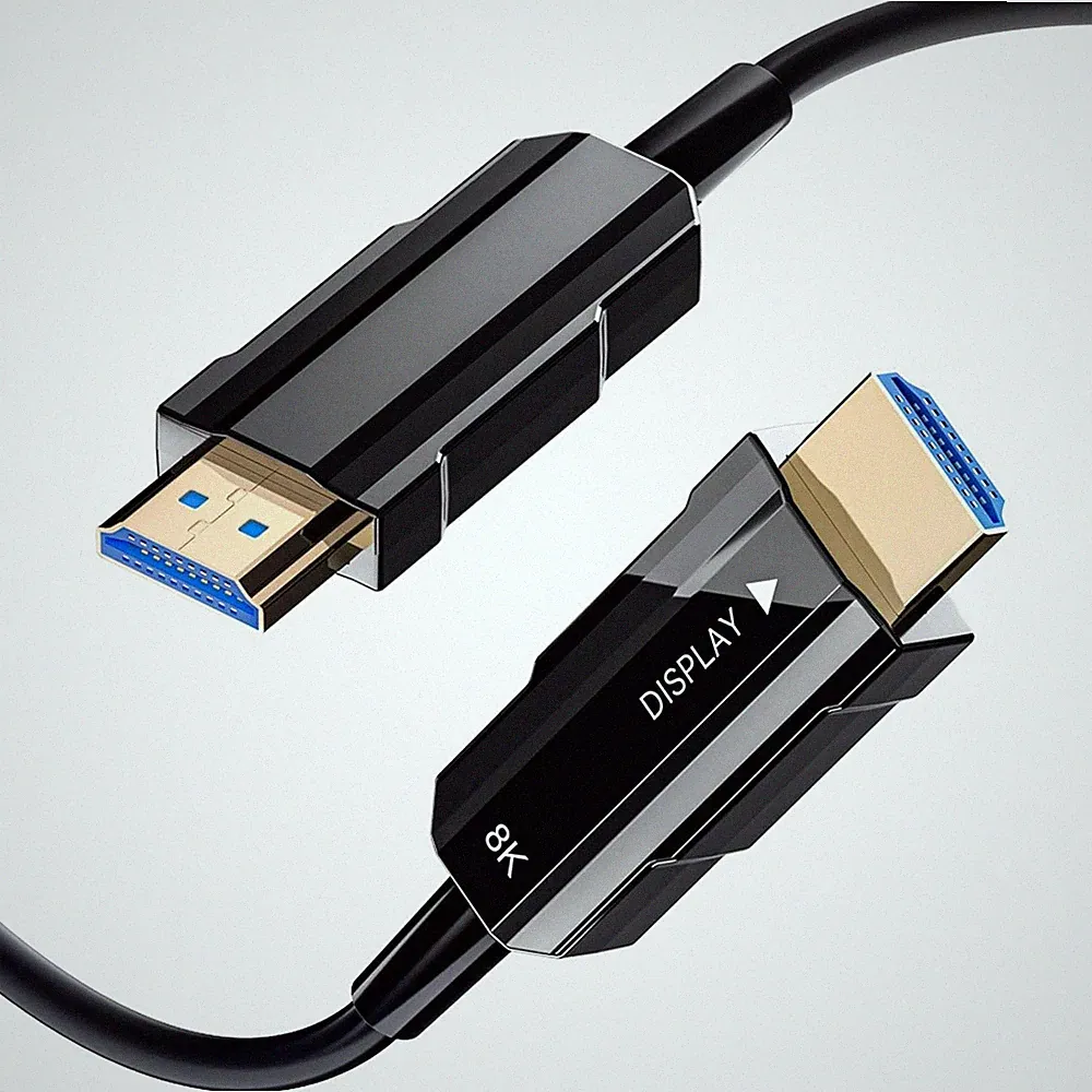 Ultra High-Speed 8K HDMI 2.1 Cable - 50ft Fiber Optic for Gaming & Home Theater