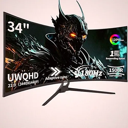 UltraWide 34 inch Curved Monitor 1500R PC Screen 34 inch gaming monitor