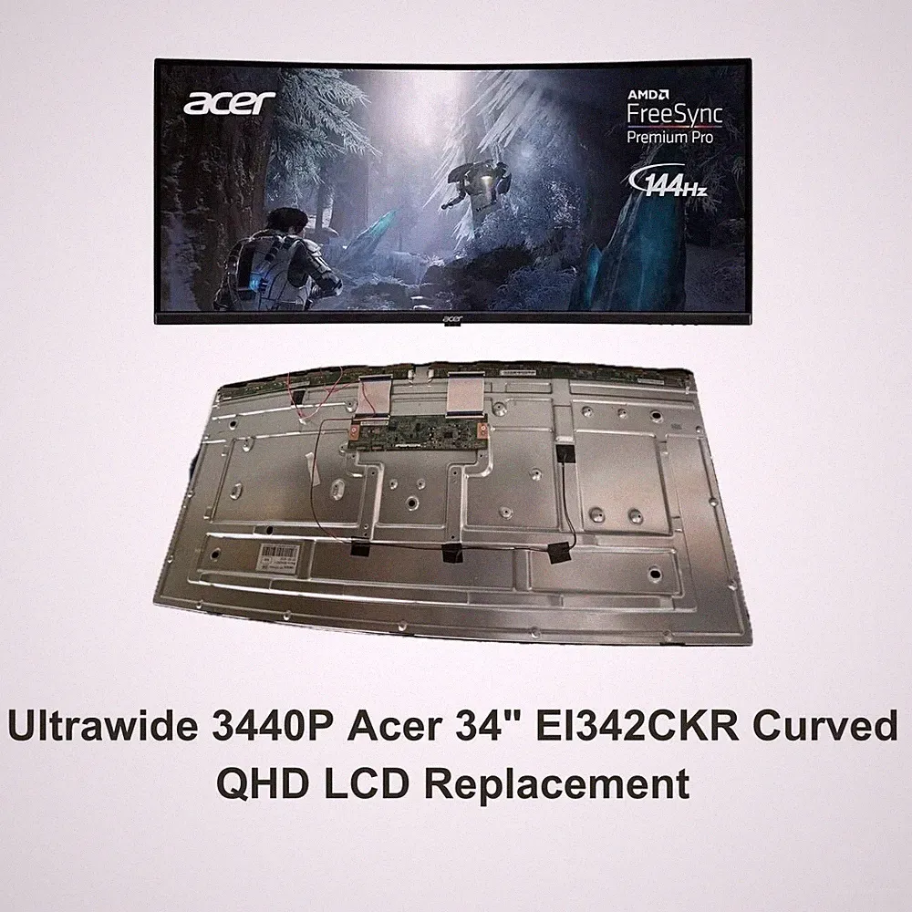 Ultrawide 3440P QHD LCD Screen Panel for Acer 34" EI342CKR CurvedLCD Replacement