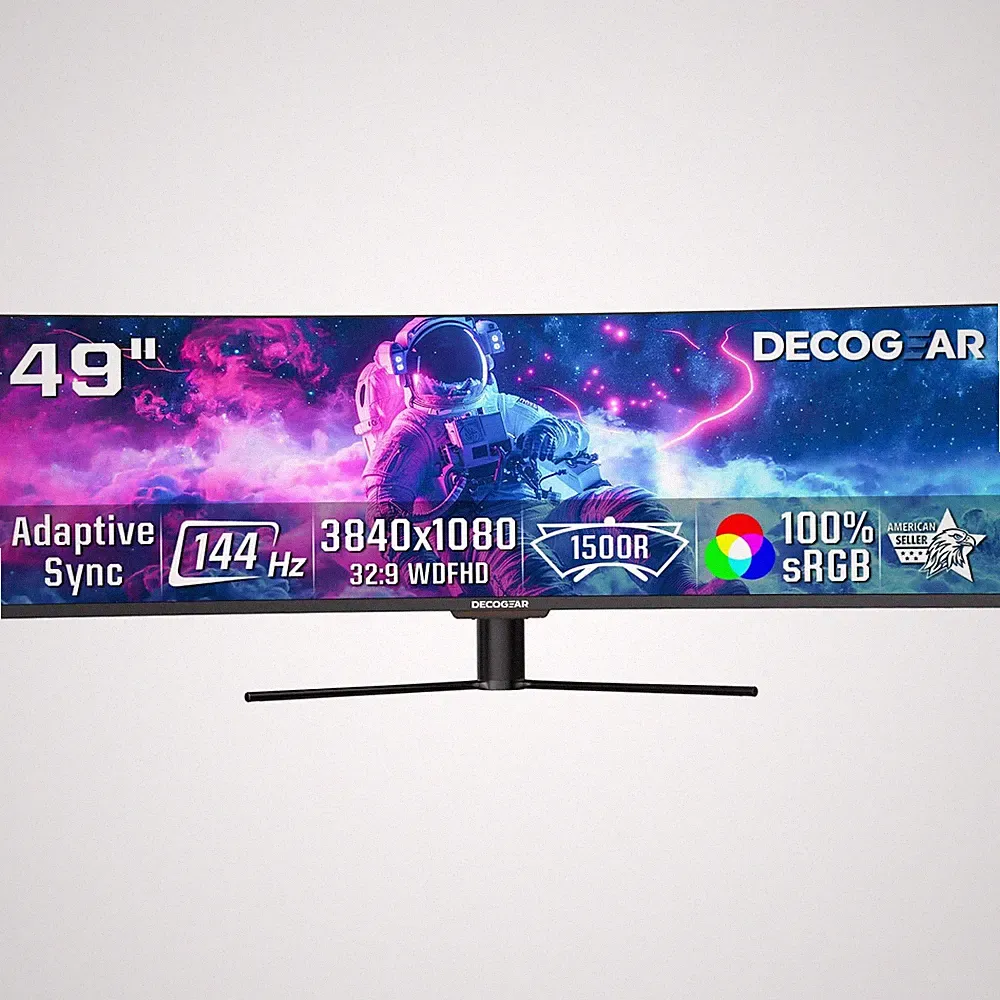 Ultrawide Curved Monitor 49 Inch 144Hz 3840x1080 32 9 VA VIEW490 R1500 HDR400
