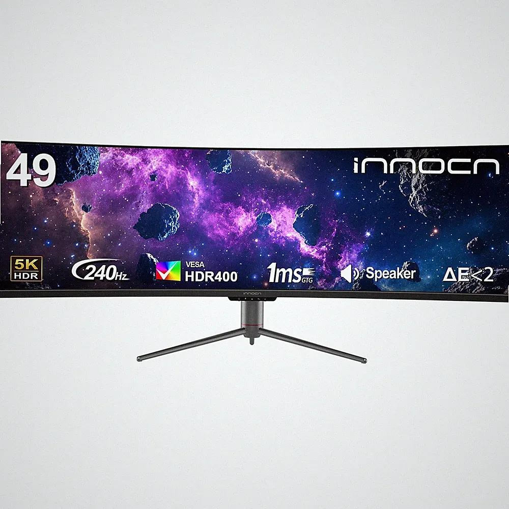 Ultrawide Gaming Monitor 49 5120x1440 240Hz Curved QHD INNOCN 49C1S Adjustable