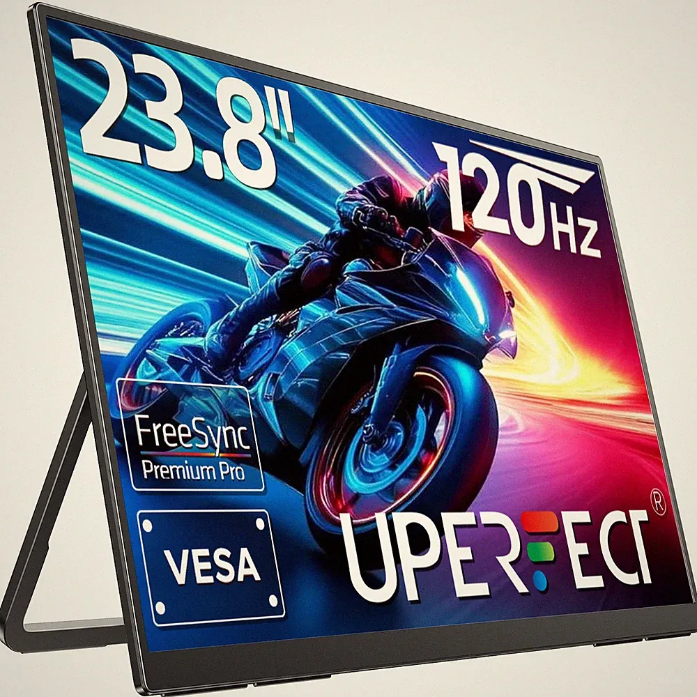 UMax 23 23.8" 120Hz Portable Computer Monitor 1080P HDR Movable Desktop Monitor