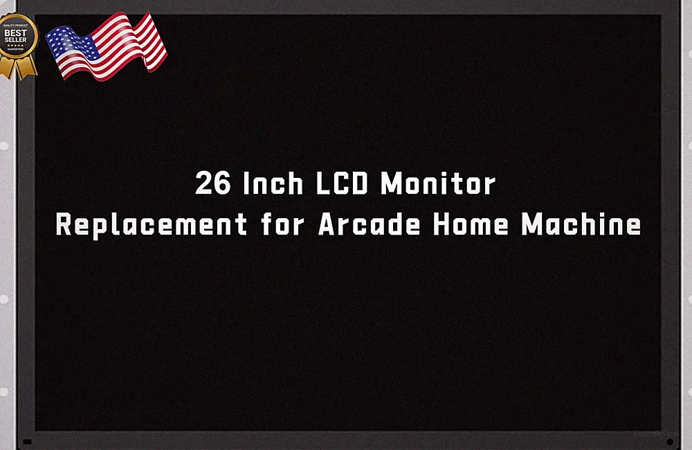 UNICO 26 inch Arcade Monitor 4:3 Ratio LCD Gaming Monitor for HDMI/VGA/CGA