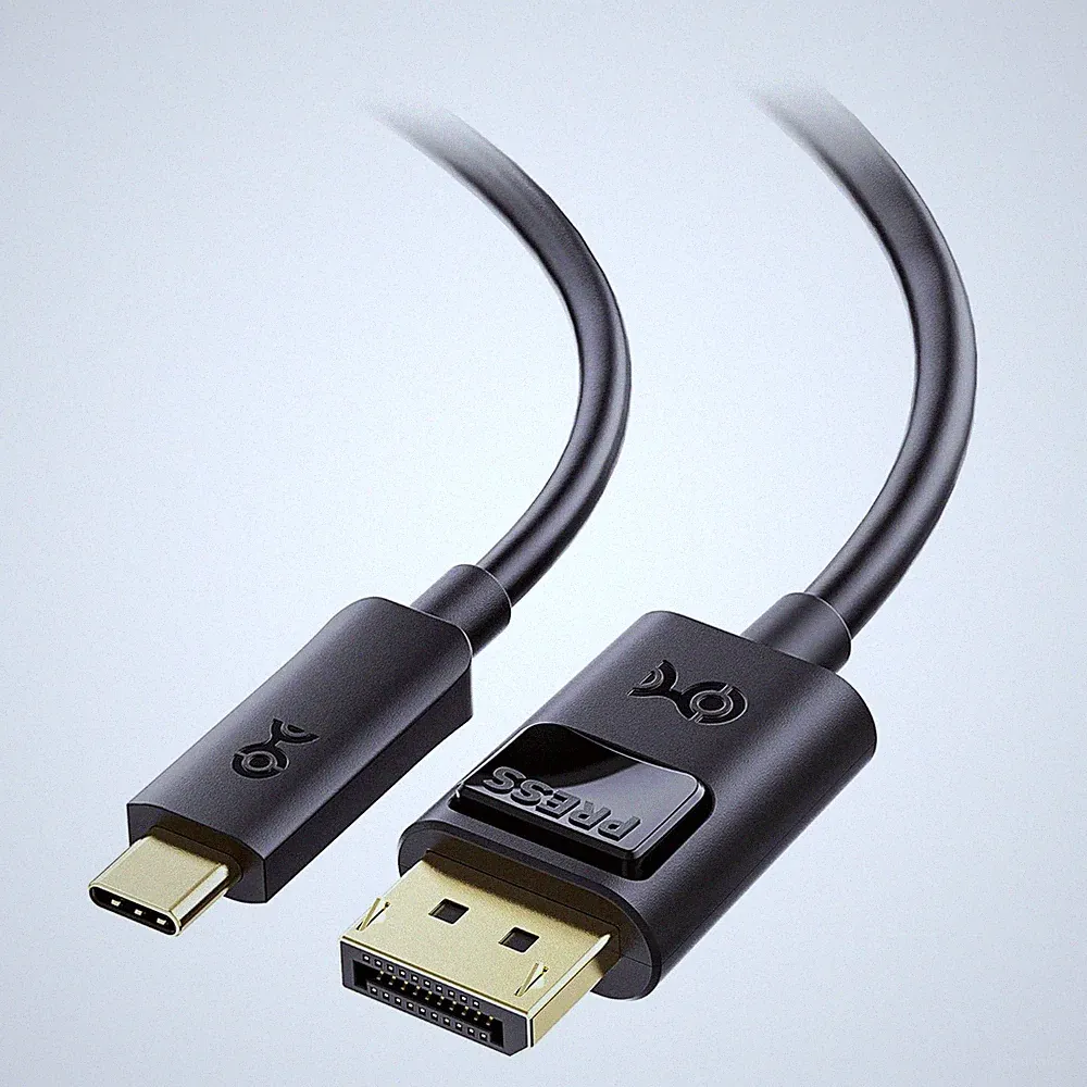 Unidirectional USB C to Displayport 1.4 Cable, 3.3Ft