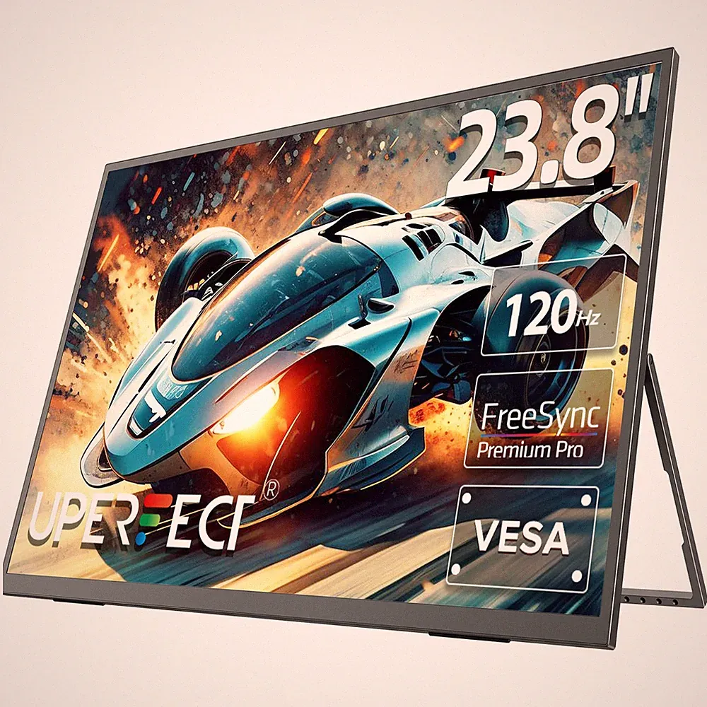 UPERFECT 120Hz Portable Monitor 23.8 Inch USB C Monitor 1920x1080 Gaming Screen