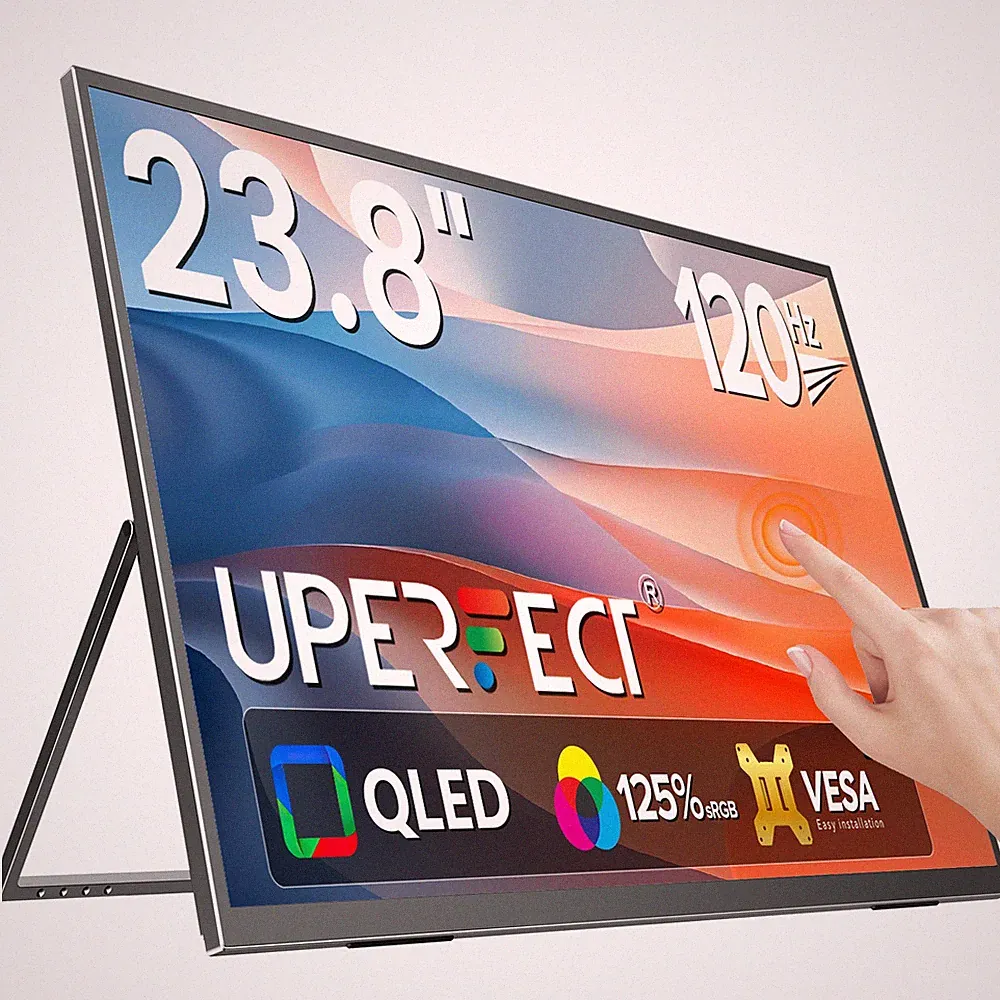 UPERFECT 120Hz Portable Monitor Gaming Display 23.8 inch 1920x1080 with Stand
