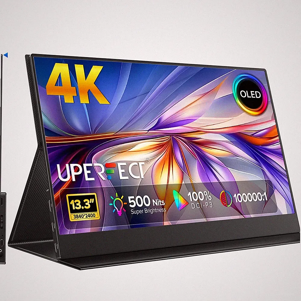 UPERFECT 13.3 Inch 4K 3840x2160 OLED Portable Monitor Gaming Monitor 100%DCI-P3