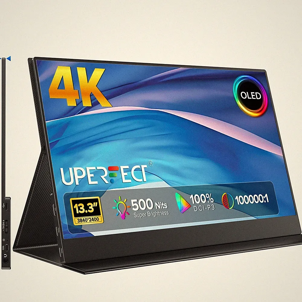 UPERFECT 13.3" Portable 4K Monitor 3840*2160 OLED Gaming Monitor Type C 500nits