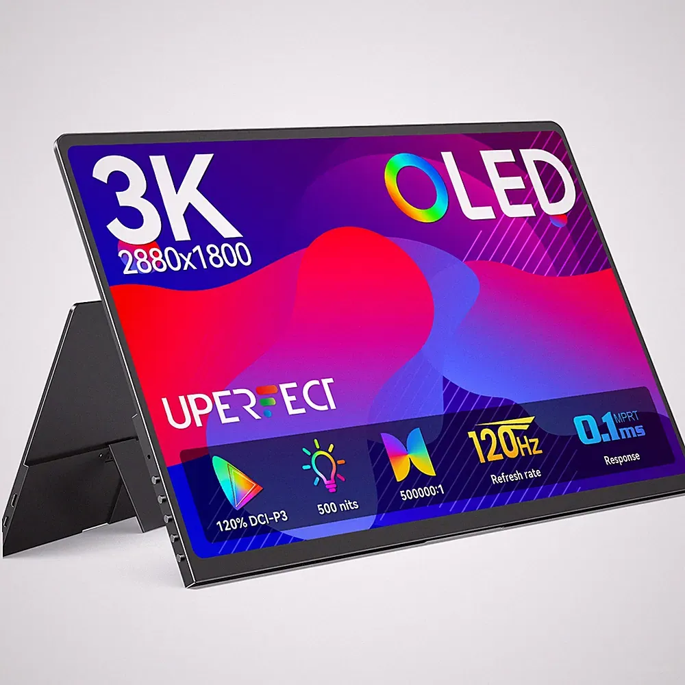 UPERFECT 14" 3K OLED Portable Monitor 2880*1800 Portable Gaming Monitor For Xbox