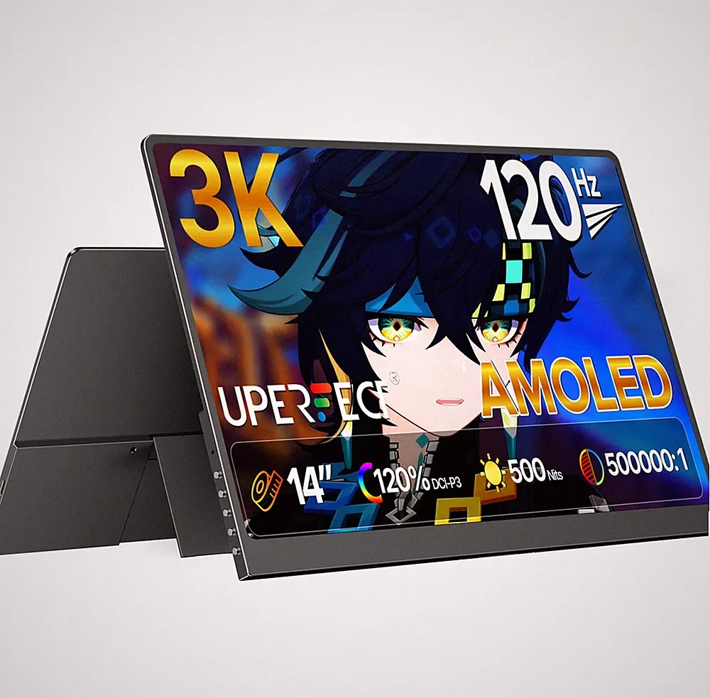 UPERFECT 14" OLED Portable Monitor 120Hz 2880x1800 3K Gaming Monitor