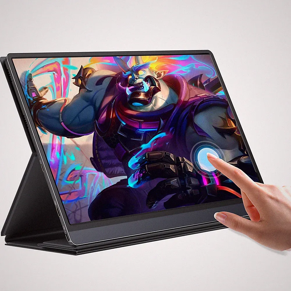 UPERFECT 15.6" 120Hz 1080P Portable Monitor Touchscreen Built-in Battery Monitor