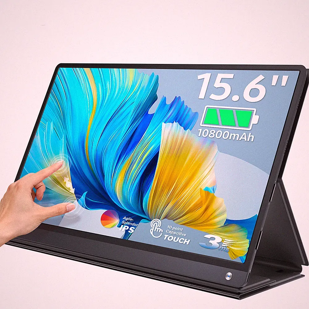 UPERFECT 15.6 120Hz Touchscreen 1080P Portable Monitor w/Battery For SAMSUNG DEX