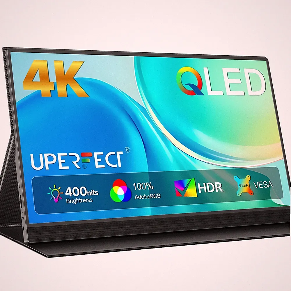 UPERFECT 15.6" 3840x2160 4K QLED Portable Monitor Gaming Monitor HDMI PC Screen