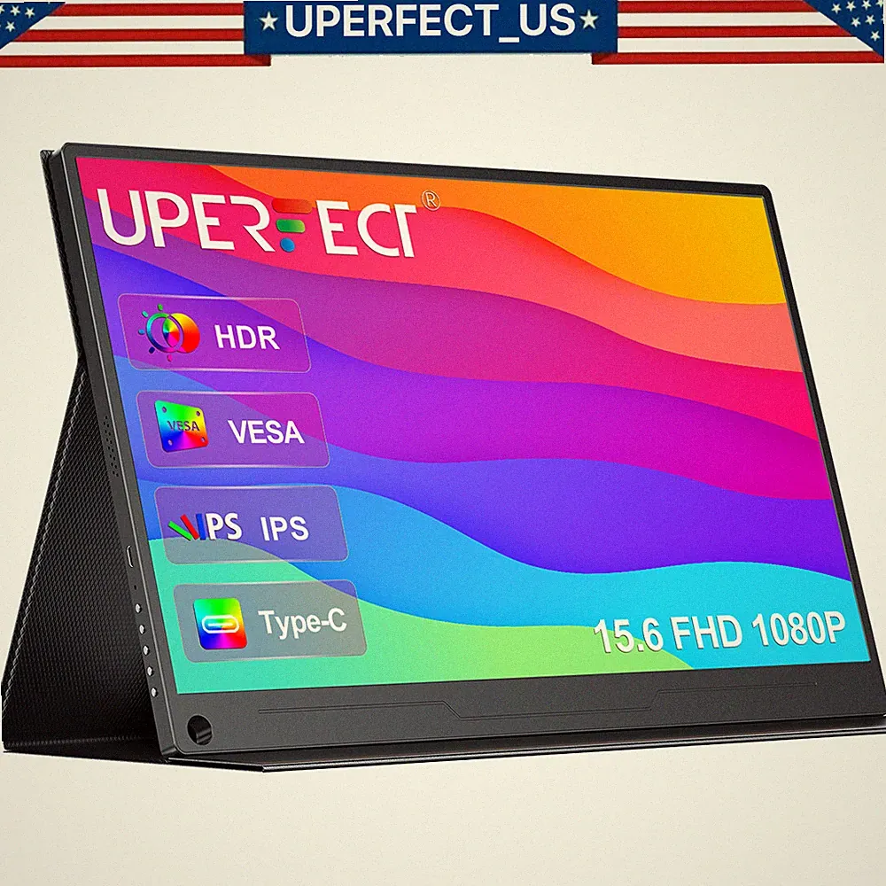 UPERFECT 15.6" FHD Portable IPS Gaming Monitor 1920x1080 For Computer Laptop PS5