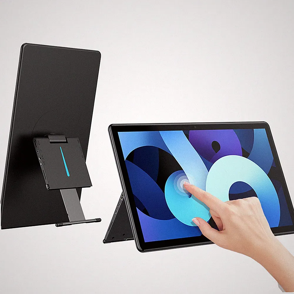 UPERFECT 15.6" Freestanding Touchscreen 1080P Portable Monitor External Display