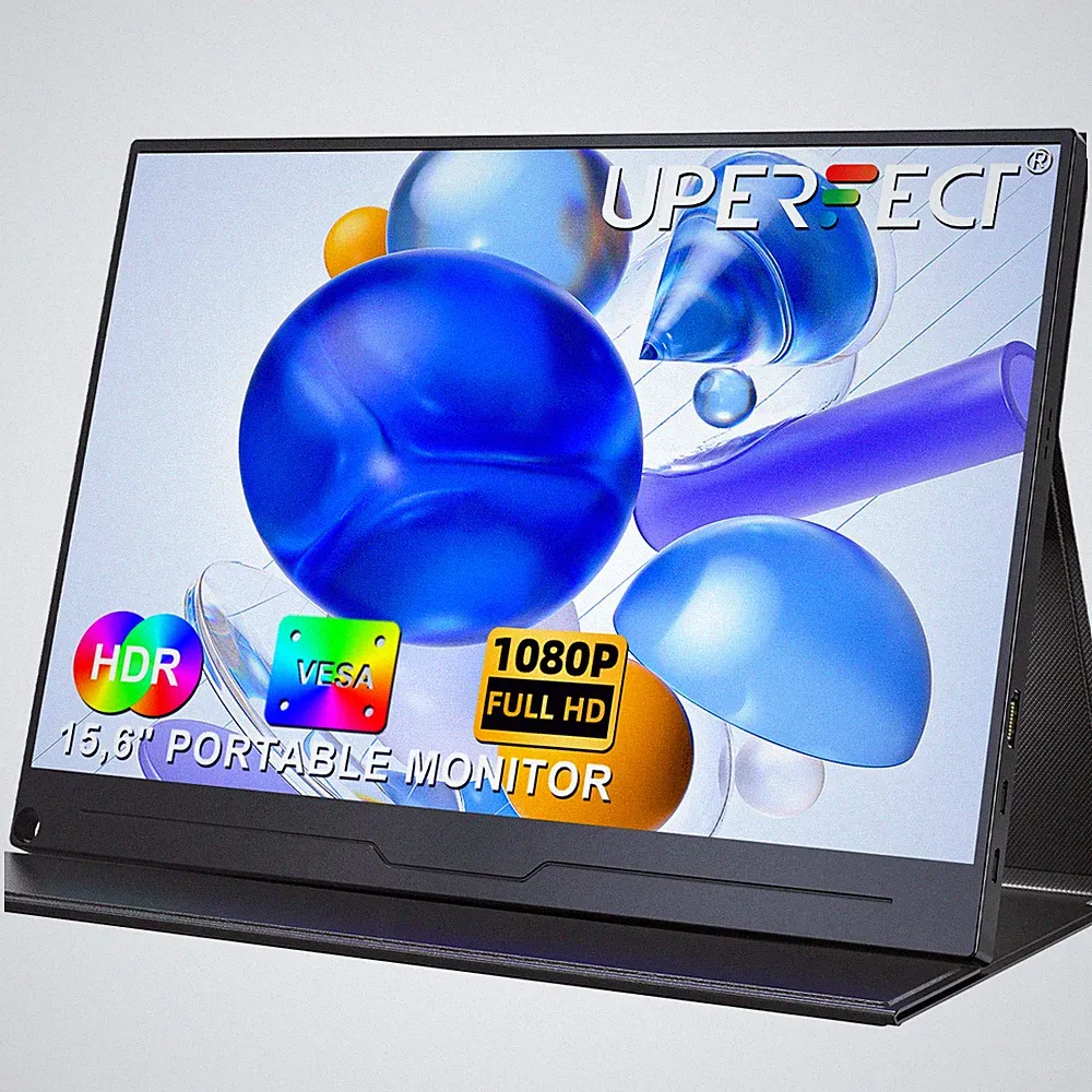 UPERFECT 15.6" Portable Monitor 1080P Full HD HDR Screen For Computer Laptop PC