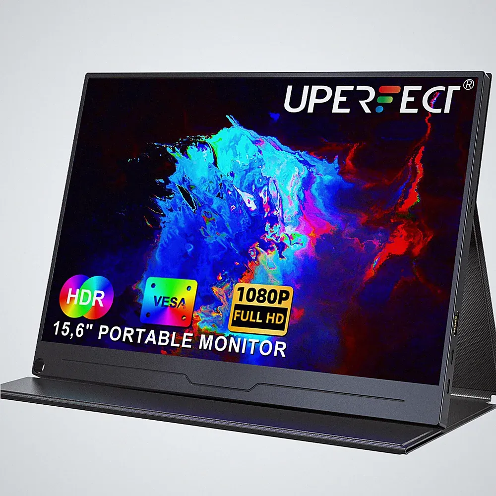 UPERFECT 15.6" Portable Monitor 1920*1080 Full HD IPS Pannel For Xbox Switch PS4