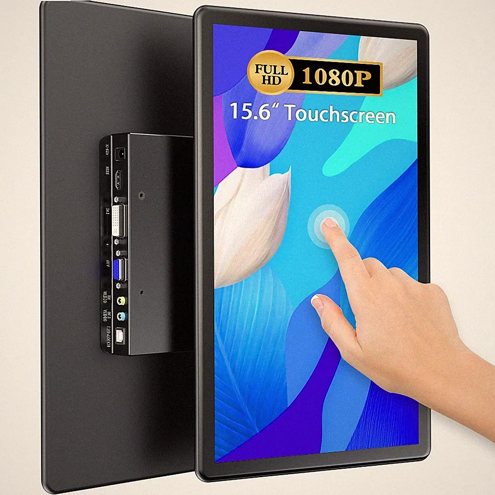UPERFECT 15.6'' Touchscreen 1920*1280 Monitor 16:9 Display HDMI/VGA/DVI 2000:1