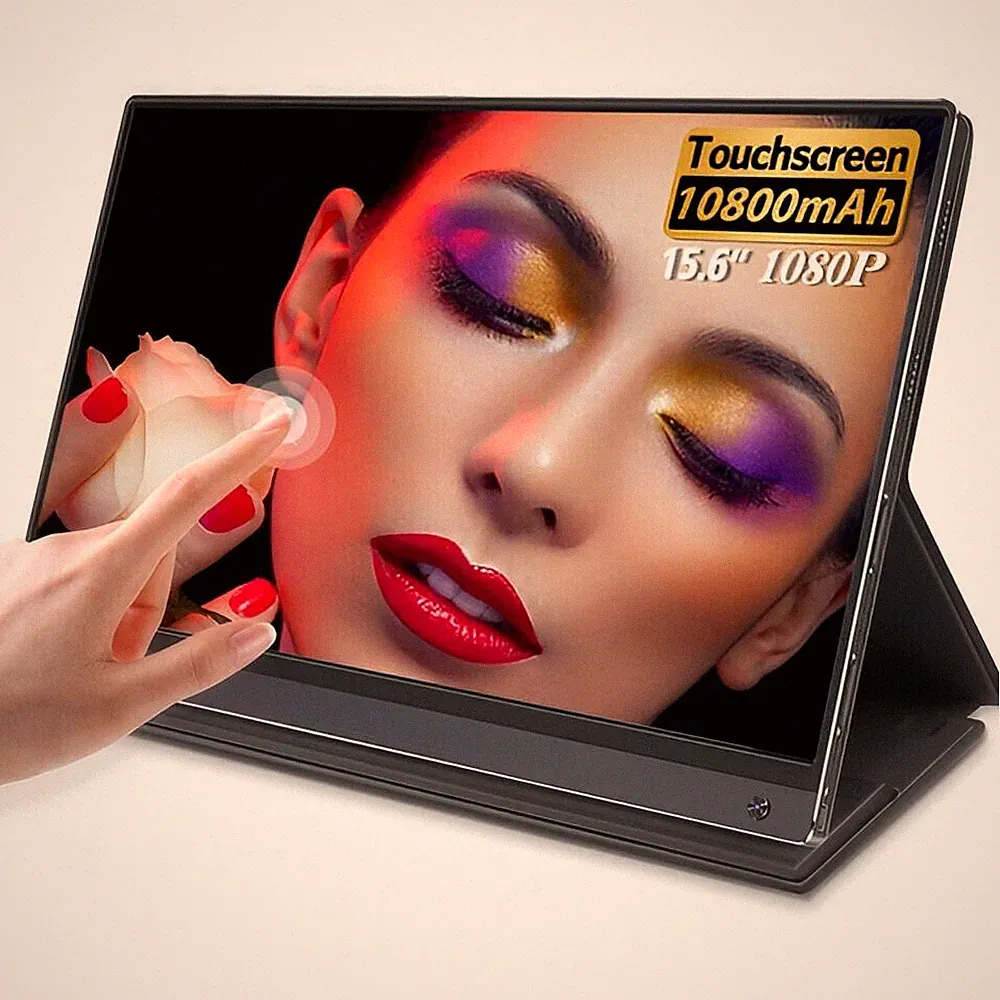 UPERFECT 15.6" Touchscreen Monitor Battery Portable Laptop Monitor 1920x1080