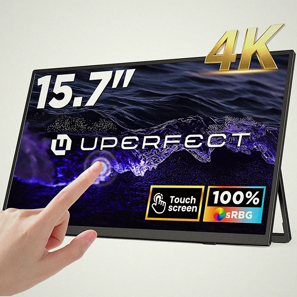 UPERFECT 15.7" 4K Touchscreen Portable Monitor Second Display Kickstand Monitor