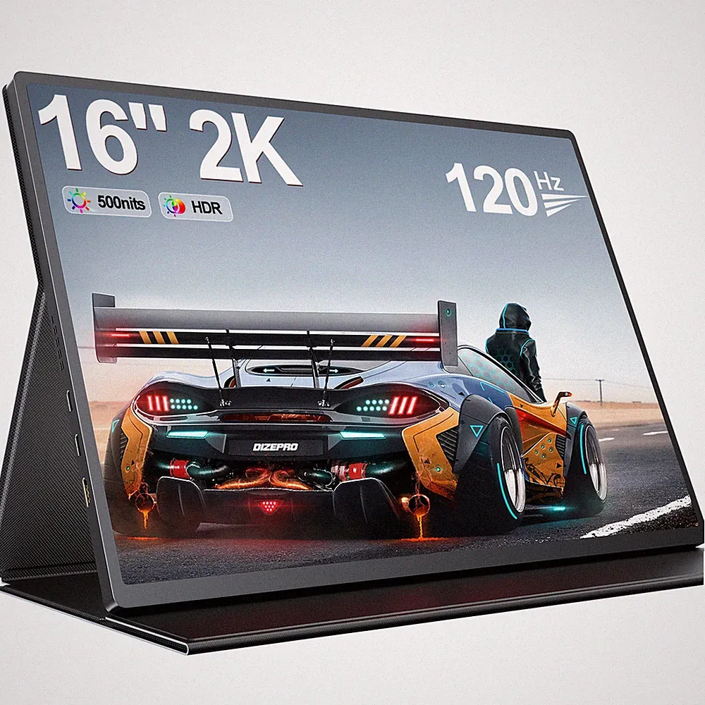 UPERFECT 16" 120Hz Monitor 2560*1600 2K Portable Monitor Gaming Monitor for PS