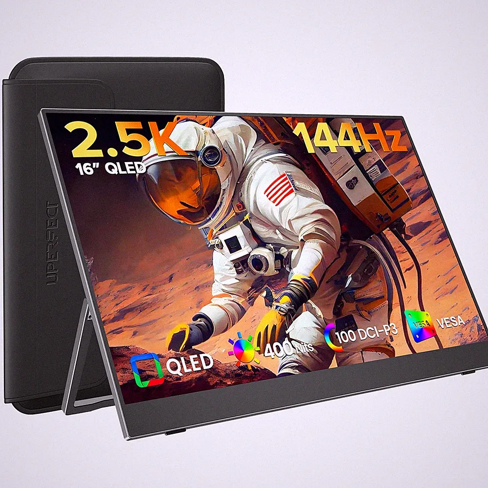 UPERFECT 16" 144Hz 2K QHD Portable Monitor Gaming Monitor IPS LCD Switch Display
