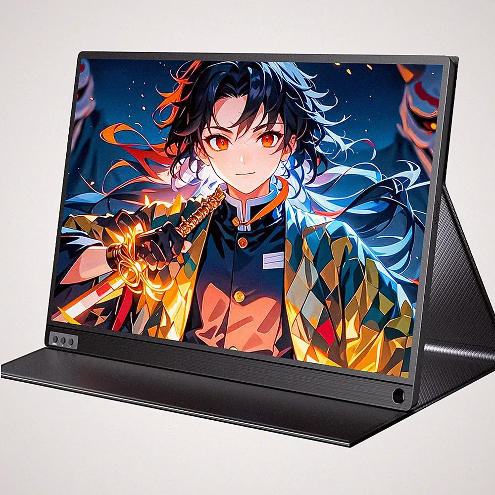 UPERFECT 16'' 144Hz Portable Monitor 2K QHD Display USB C Screen w/ Leather Case