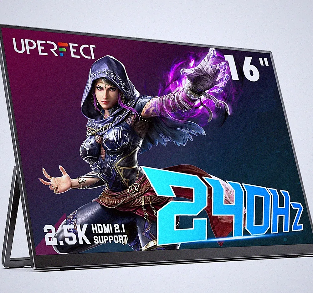 UPERFECT 16" 2560x1600 240Hz Monitor Gaming Monitor USB C Screen for PS4/5