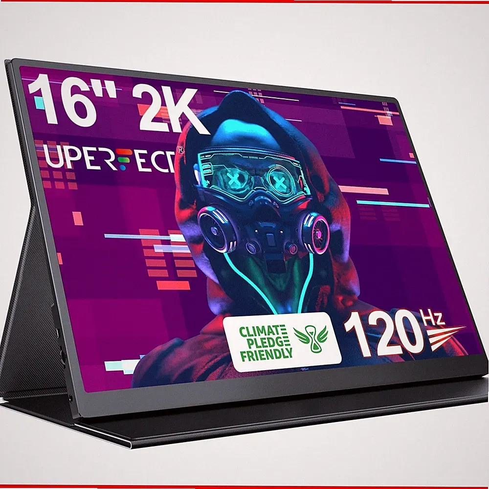 UPERFECT 16" 2K 120Hz Portable Monitor, 2560x1600 Portable Gaming Monitor UGame