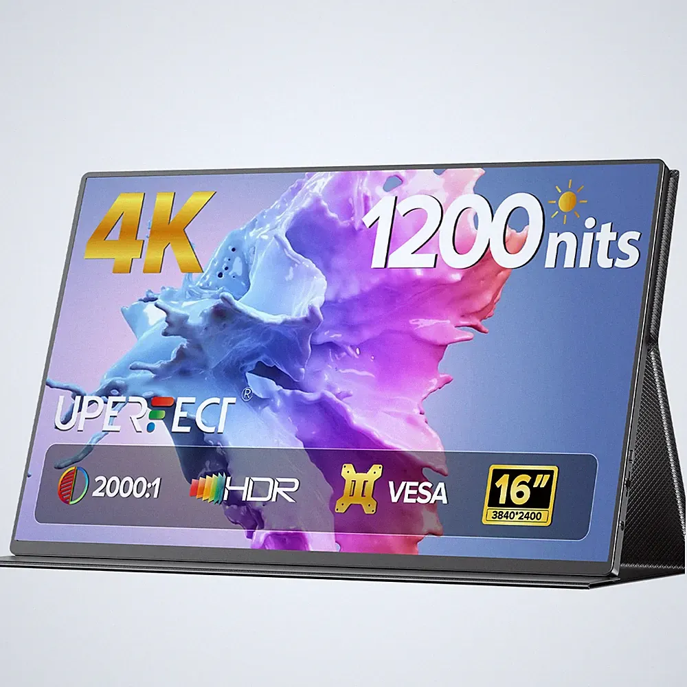 UPERFECT 16" 4K 1200Nits Portable Display with Stand | Stunning 4K HDR Quality