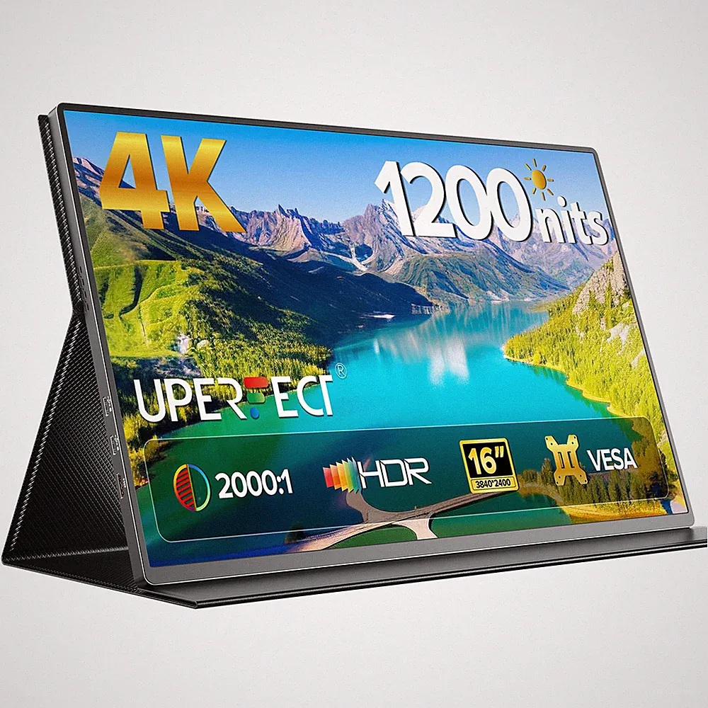 UPERFECT 16" 4K Portable Monitor Gaming Monitor HDMI Display 3840x2400 1200nits