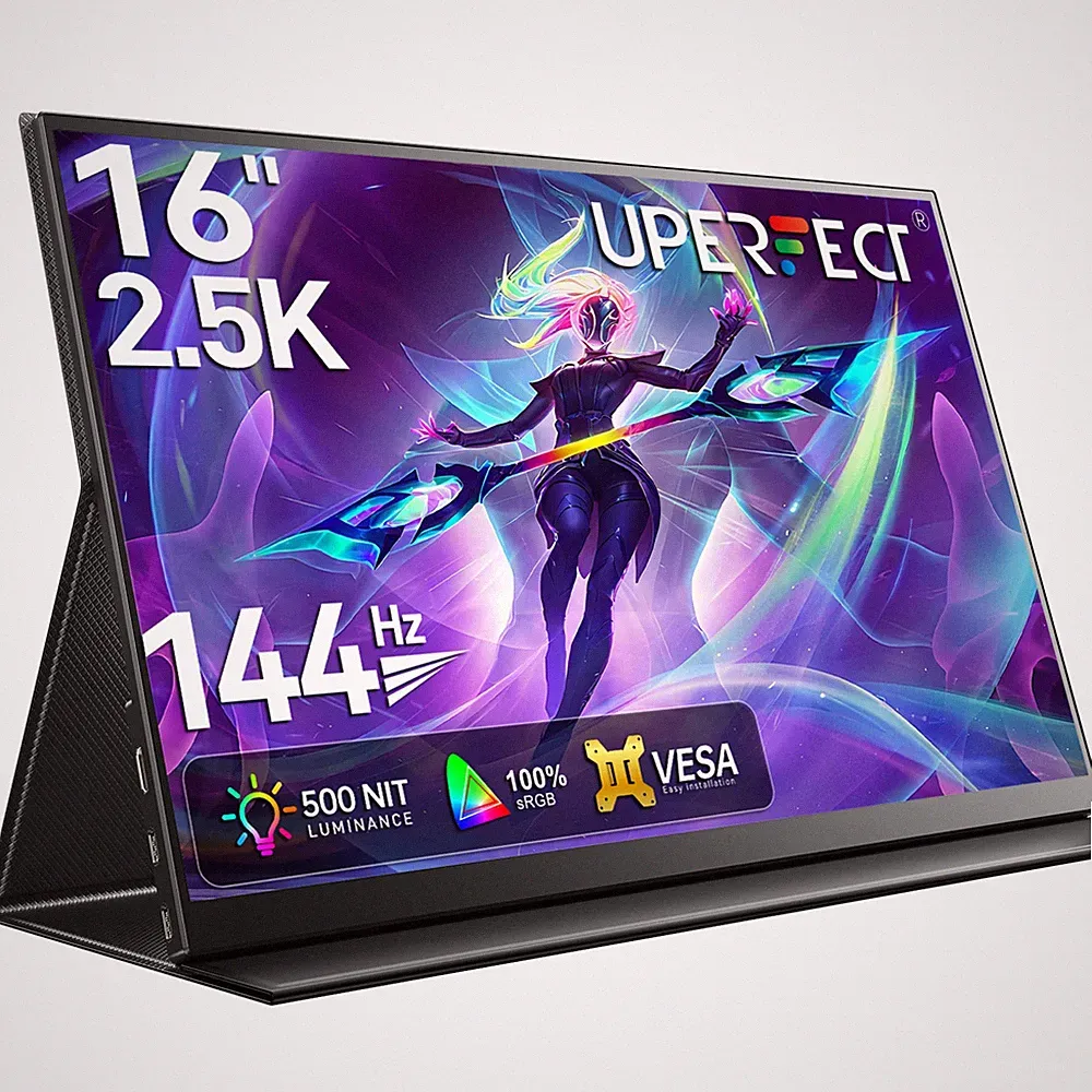 UPERFECT 16 Portable Monitor 2K 144Hz IPS HDR Gaming Screen USBC HDMI Laptop PS5