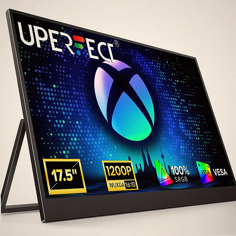 UPERFECT 17.5" 1920x1200 Portable Monitor Gaming Laptop USB C 16:10 Screen