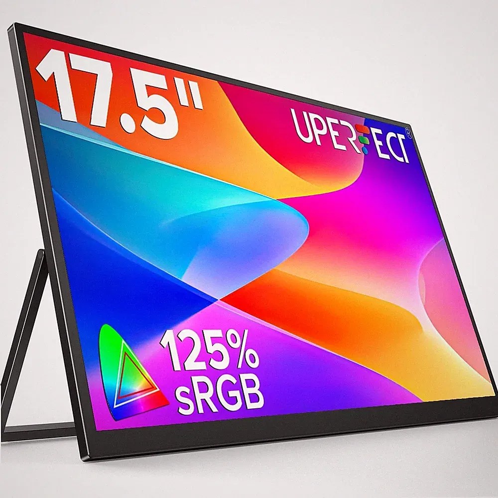 UPERFECT 17.5" Portable Monitor, 125% sRGB, 400 Nits IPS Display | 1920×120