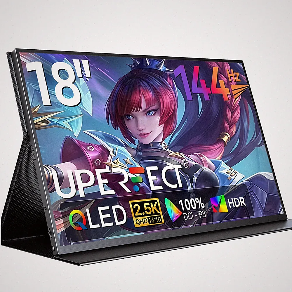 UPERFECT 18" 2K 144Hz Portable Monitor 2560*1600 HDMI Portable Gaming Display