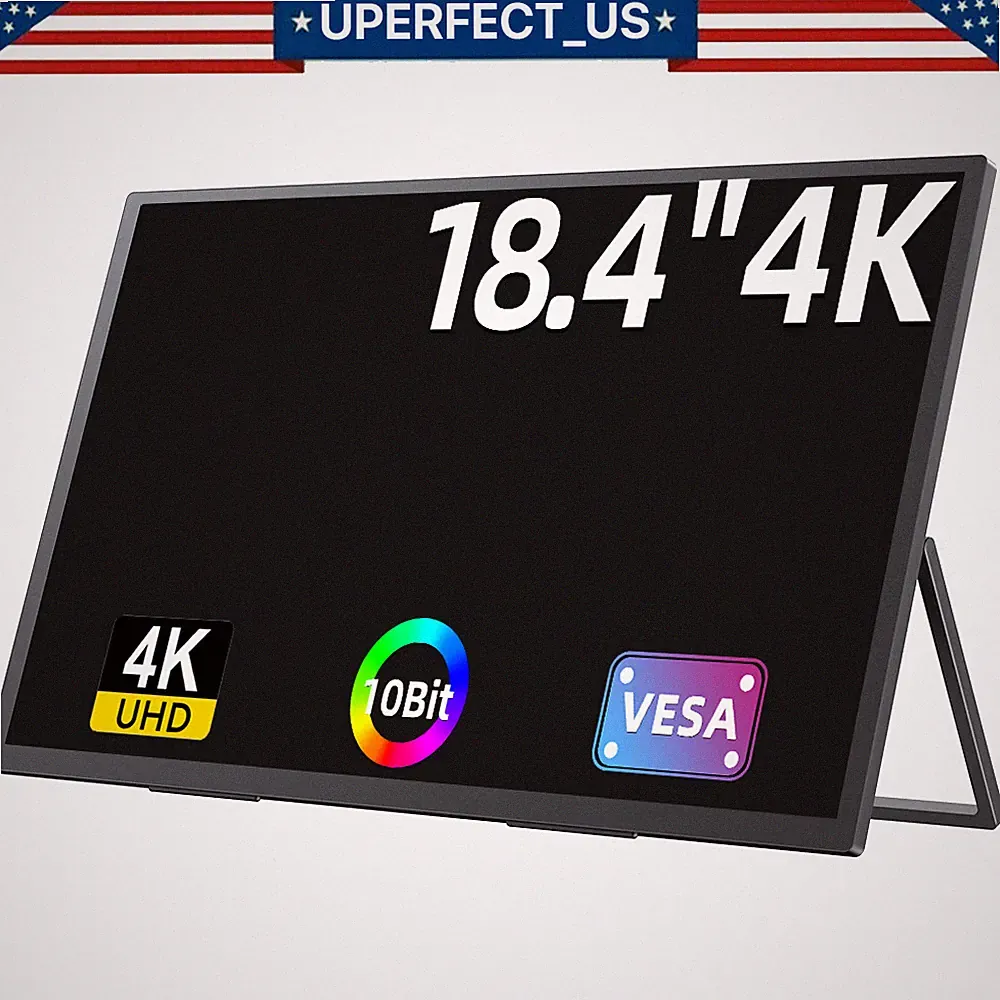 UPERFECT 4K Portable Monitor, 18.4" 3840 x 2160 USB-C IPS Screen For Macbook PC