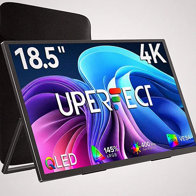 UPERFECT 18.4" Portable Monitor 4K Extend Screen HDMI USB C UHD Display w/Stand
