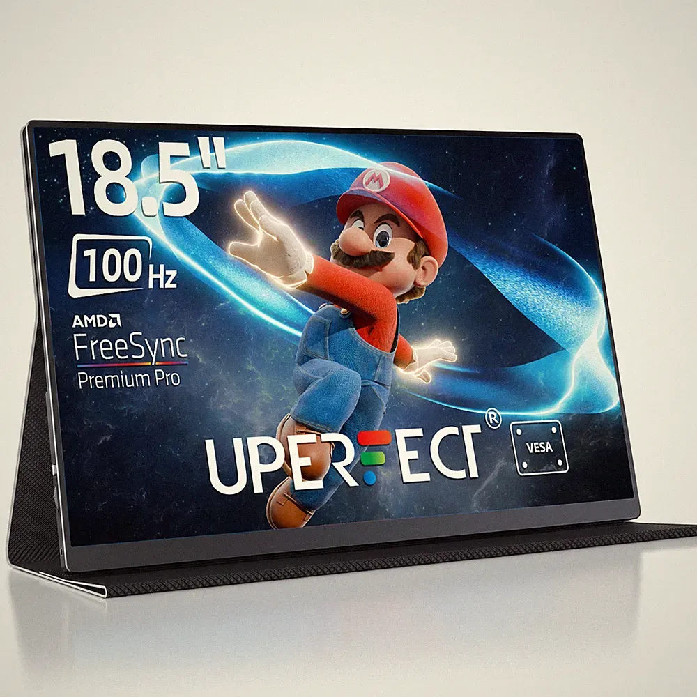 UPERFECT 18.5" 100Hz Portable Monitor USB C Gaming Screen for PS Xbox Switch