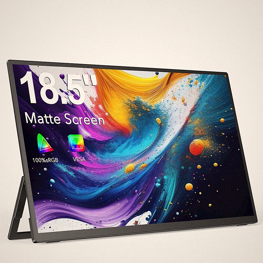 UPERFECT 18.5" 1080P Portable Monitor FHD Screen w/Bracket Freetanding -UMax 18
