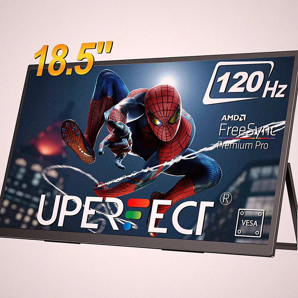 UPERFECT 18.5" 120Hz Gaming Monitor USB-C Portable Monitor Display 1920x1080
