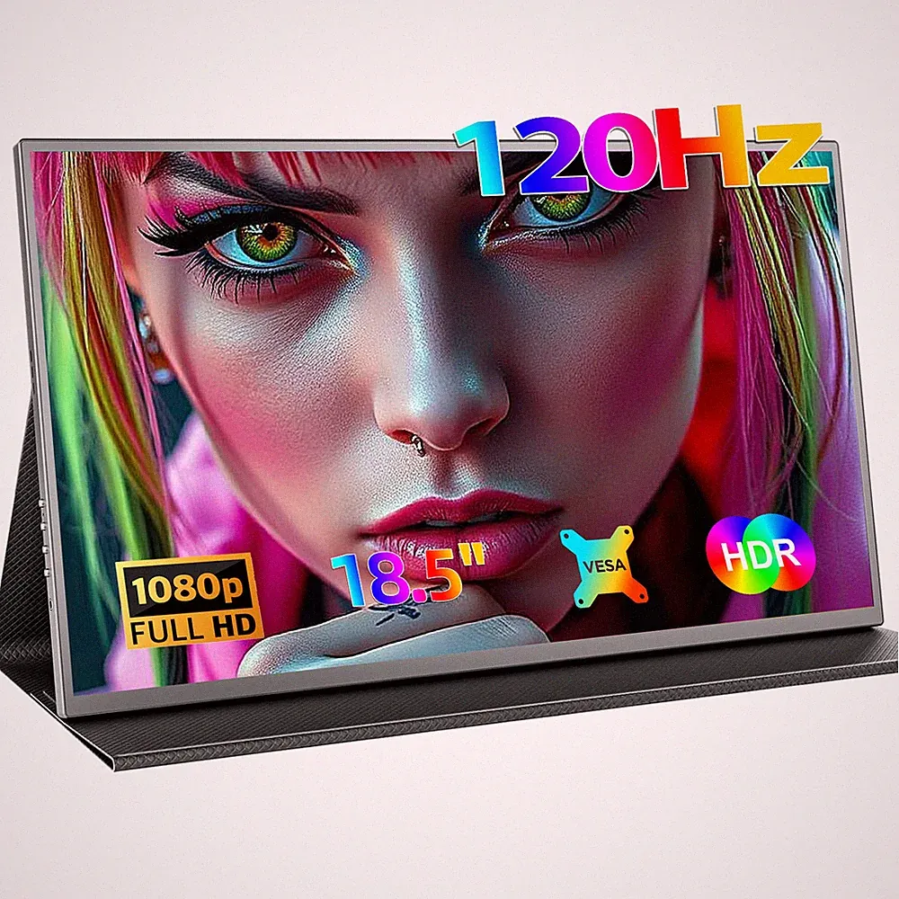 UPERFECT 18.5" 120Hz Portable Gaming Monitor 1080P FHD External Display For PS 5