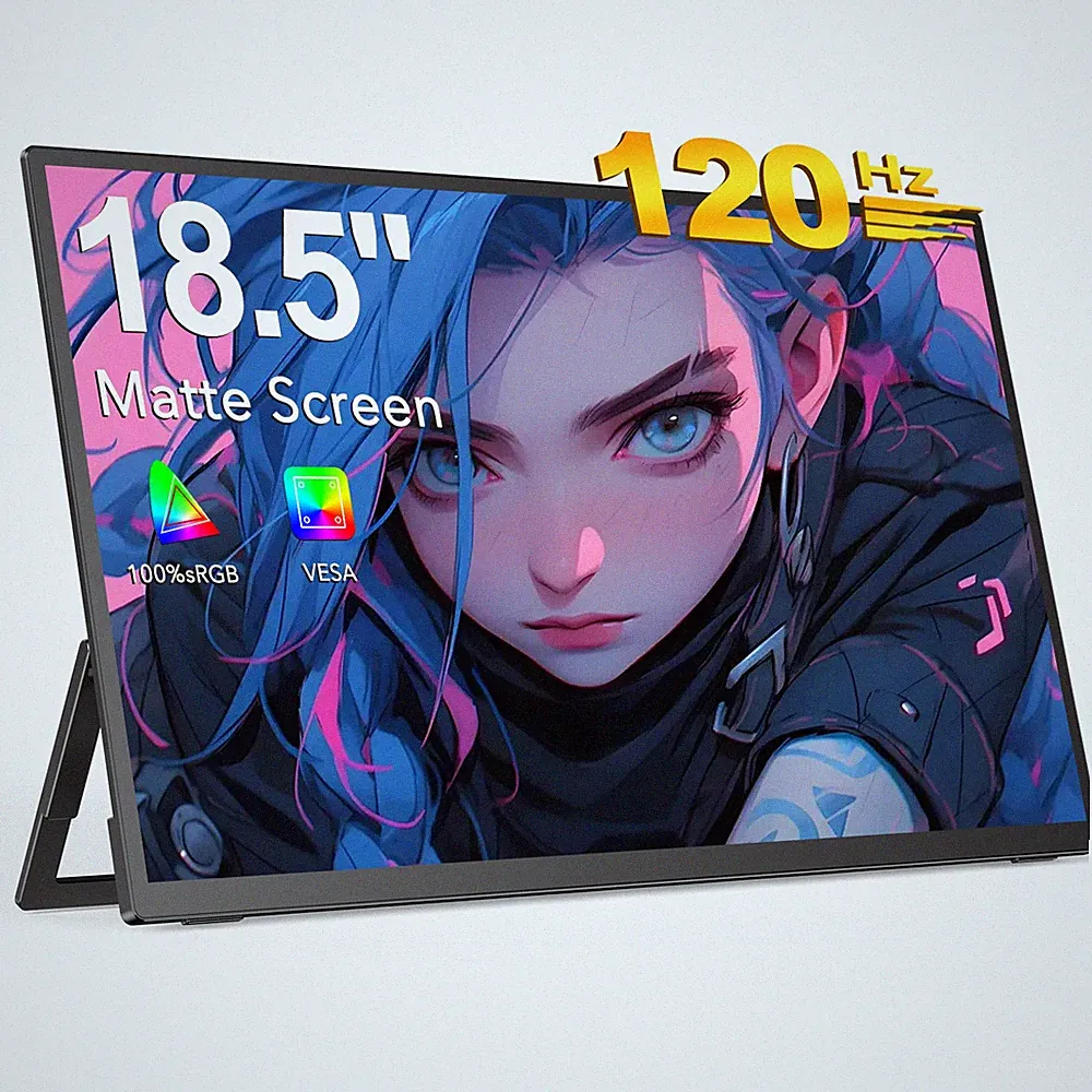 UPERFECT 18.5" 120Hz Portable Gaming Monitor 1080P FHD External Display For PS 5