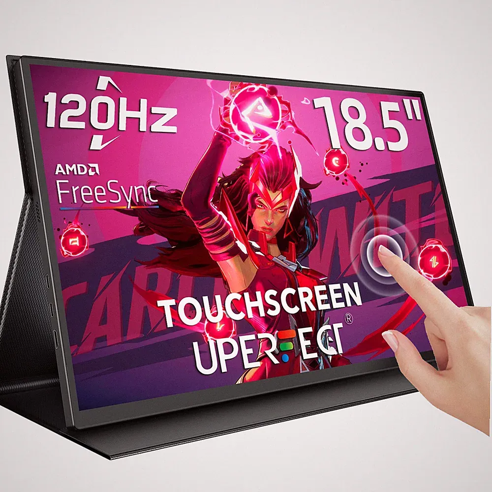UPERFECT 18.5" 120Hz Touchscreen Gaming Monitor 1920x1080 USB-C Portable Monitor