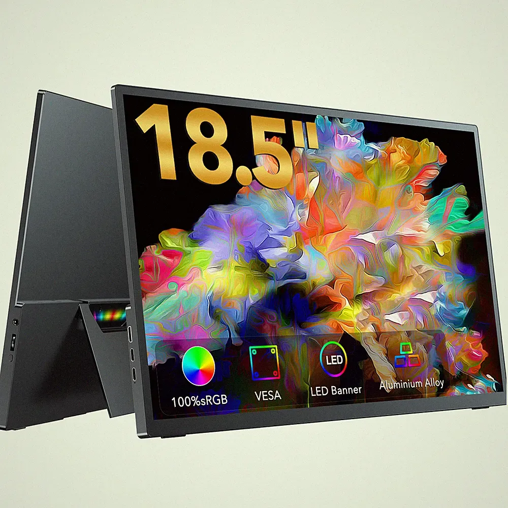 UPERFECT 18.5" Gaming Monitor 1920*1080 Portable Monitor PC Screen Full HD
