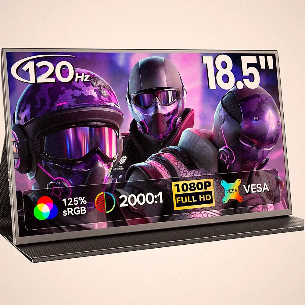 UPERFECT 18.5 Inch 1920x1080 120Hz Ultra Slim Portable Monitor Gaming Monitor