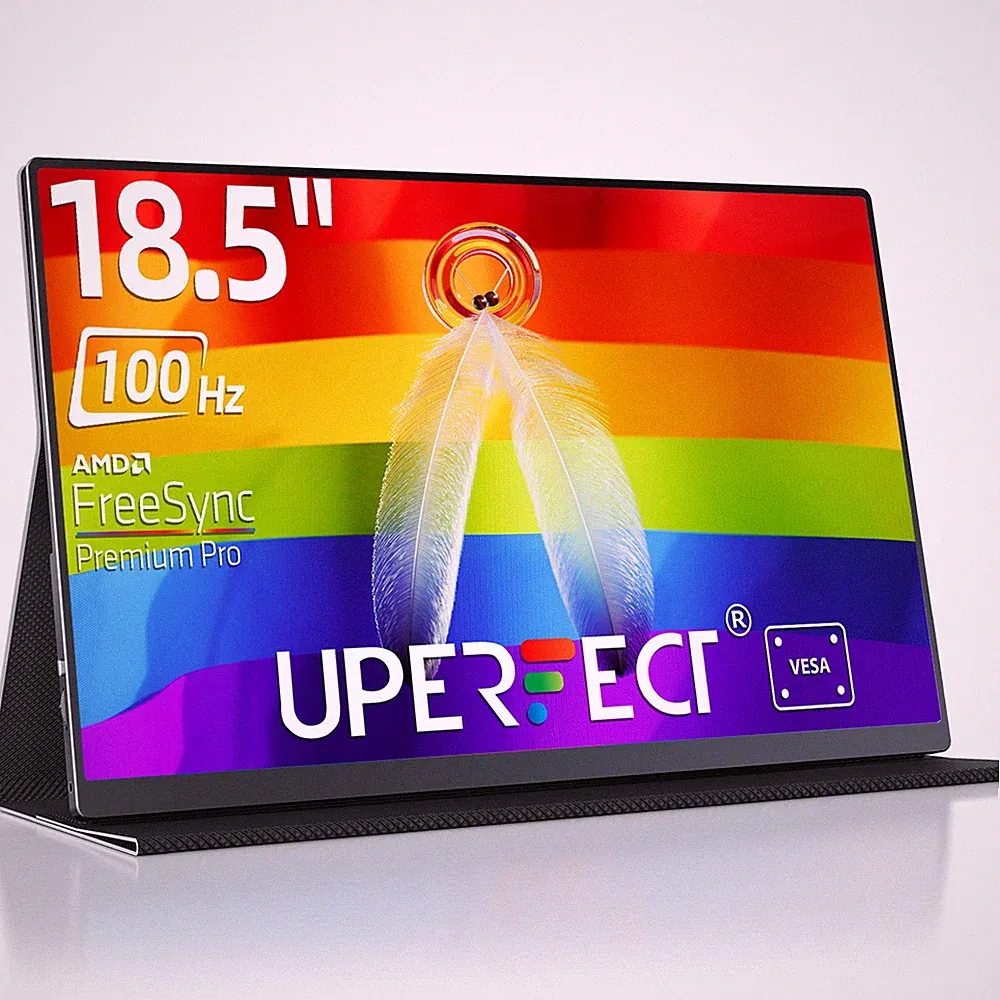 UPERFECT 18.5" Portable Monitor 1920x1080 Gaming Monitor HDMI Screen for PC Xbox